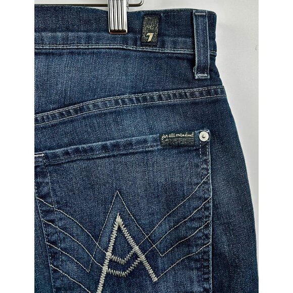 7 For All Mankind Austyn Men's‎ Relaxed Fit Jeans Made in USA  Y2K Era Sz 36 - Picture 7 of 10